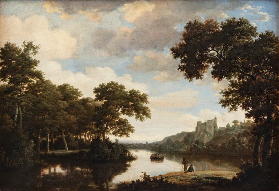 Flodlandskab by Joris van der Haagen