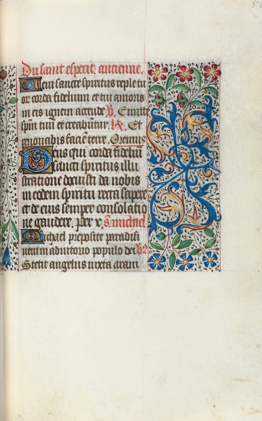 Book of Hours (Use of Rouen): fol. 50r by Master of the Geneva Latini