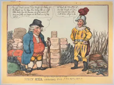 John Bull Arming The Spaniards