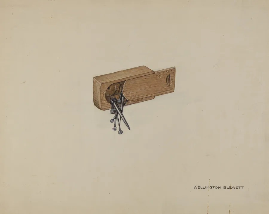 Box for Nails and Pins by Wellington Blewett