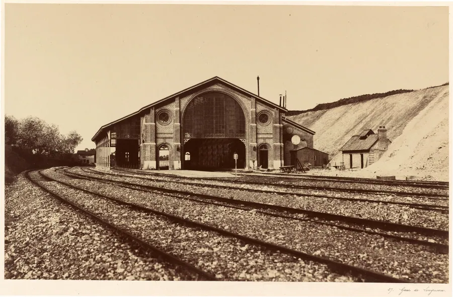 Gare de Longueau by Édouard-Denis Baldus