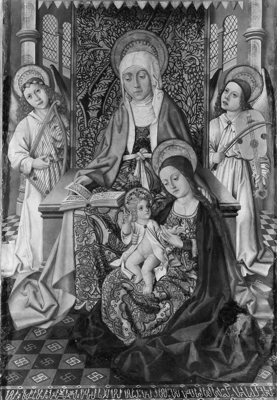 Saint Anne Enthroned with the Virgin and Child by Osma Master