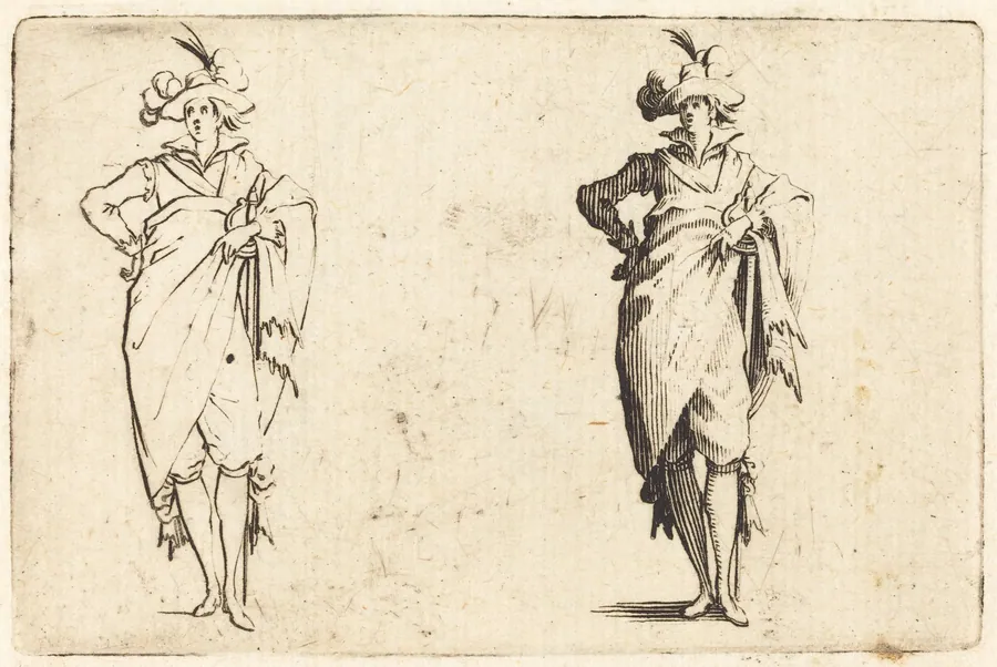 Gentleman Viewed from the Front with Hand on Hip by Jacques Callot