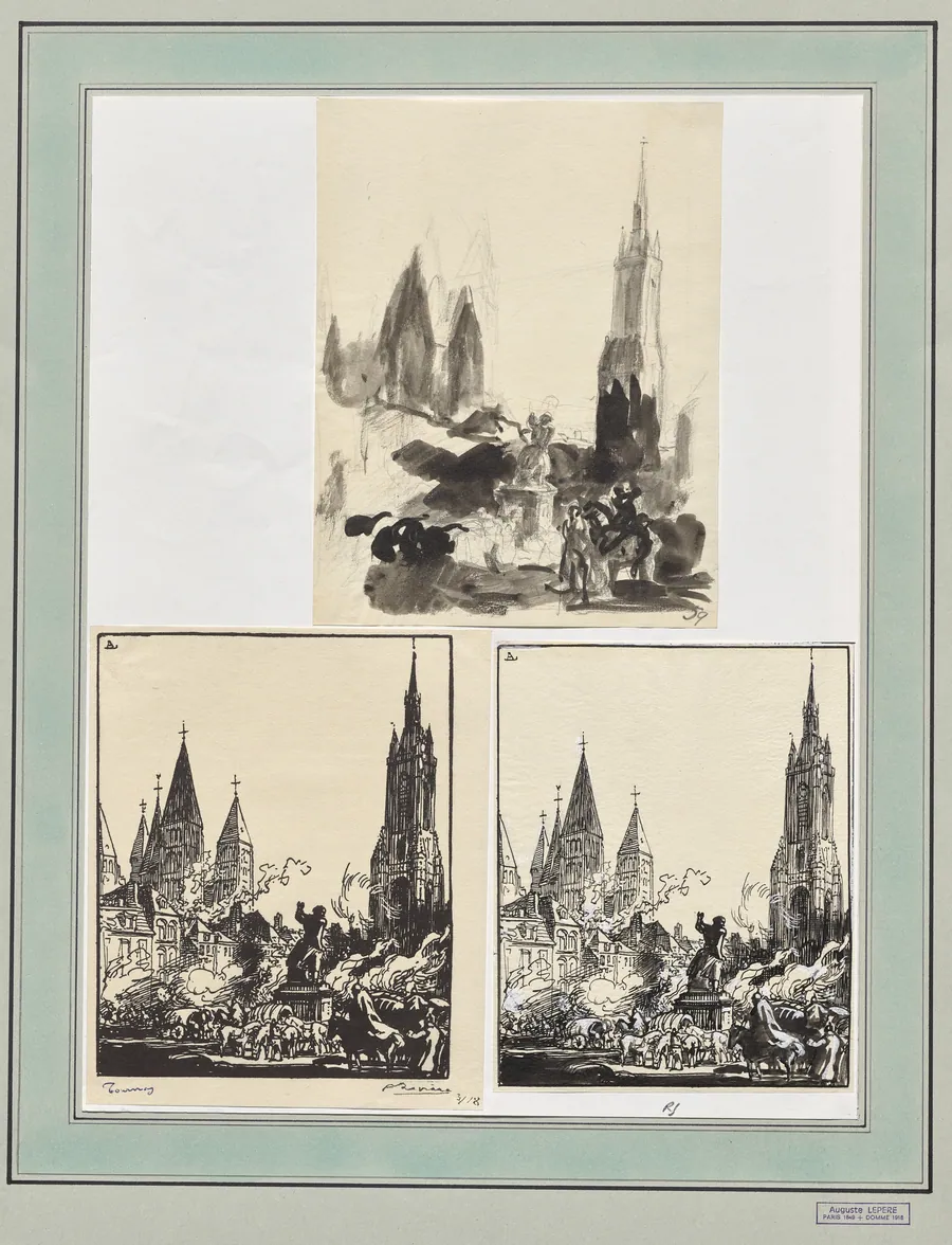 Tournai by Auguste Louis Lepère