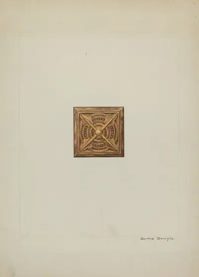 Carved Wood Ornament