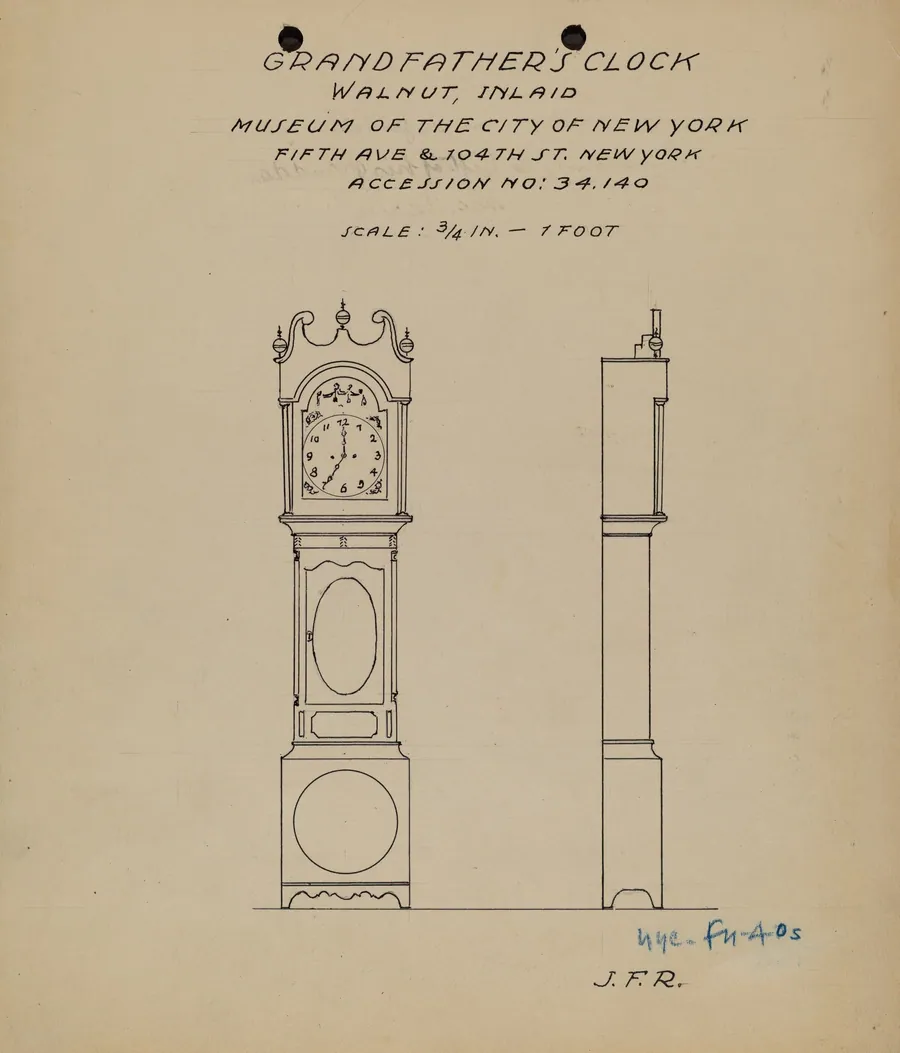Grandfather's Clock by J.F. Rust