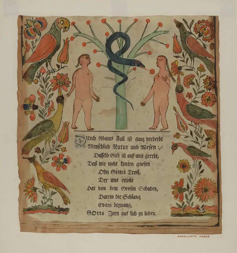Woodcut Vorschrift by Charlotte Angus