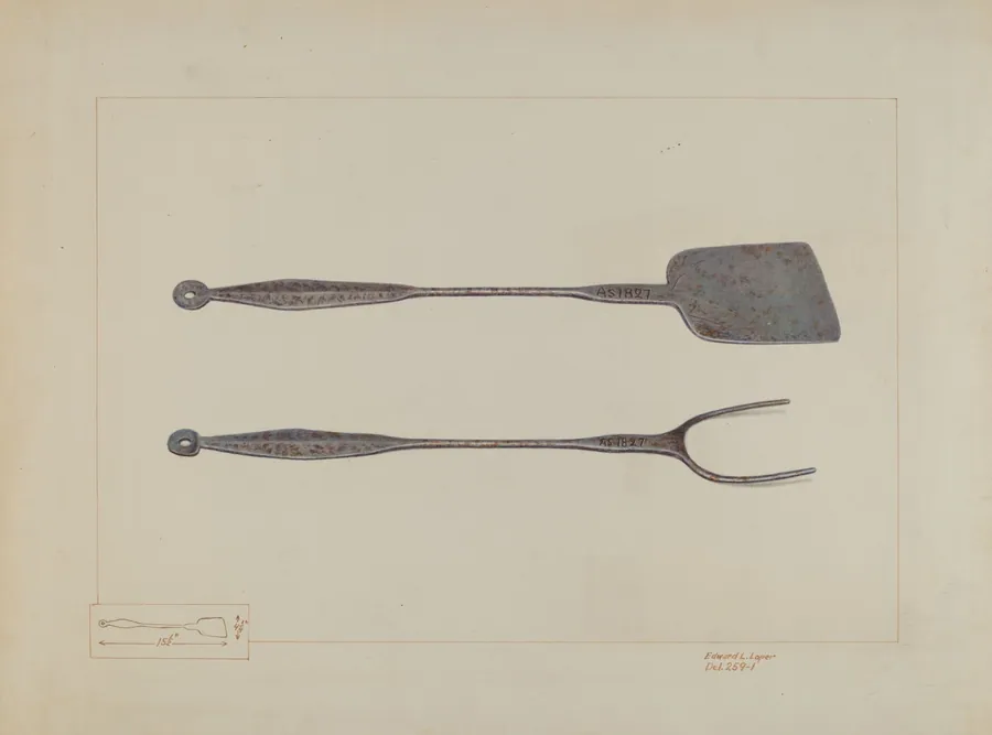 Griddlecake Turner and Fork by Edward L. Loper