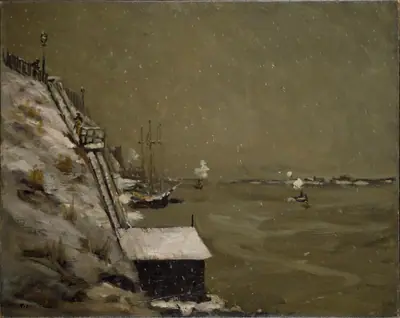 East River Embankment, Winter