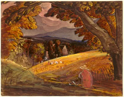 Harvesters by Firelight