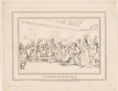 Comforts of Bath, Plate 11