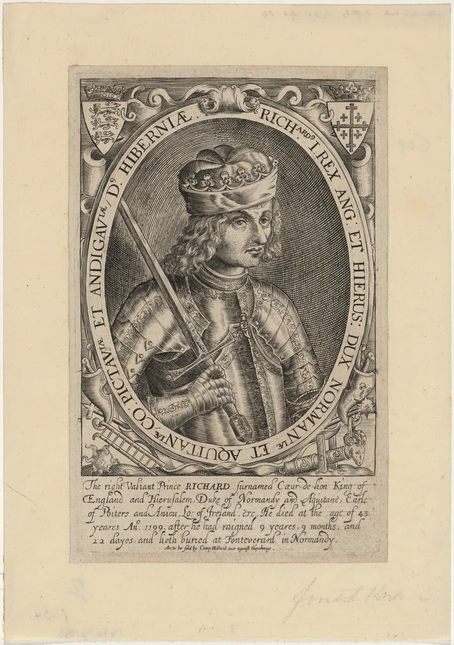 Richard I of England by Renold Elstrack