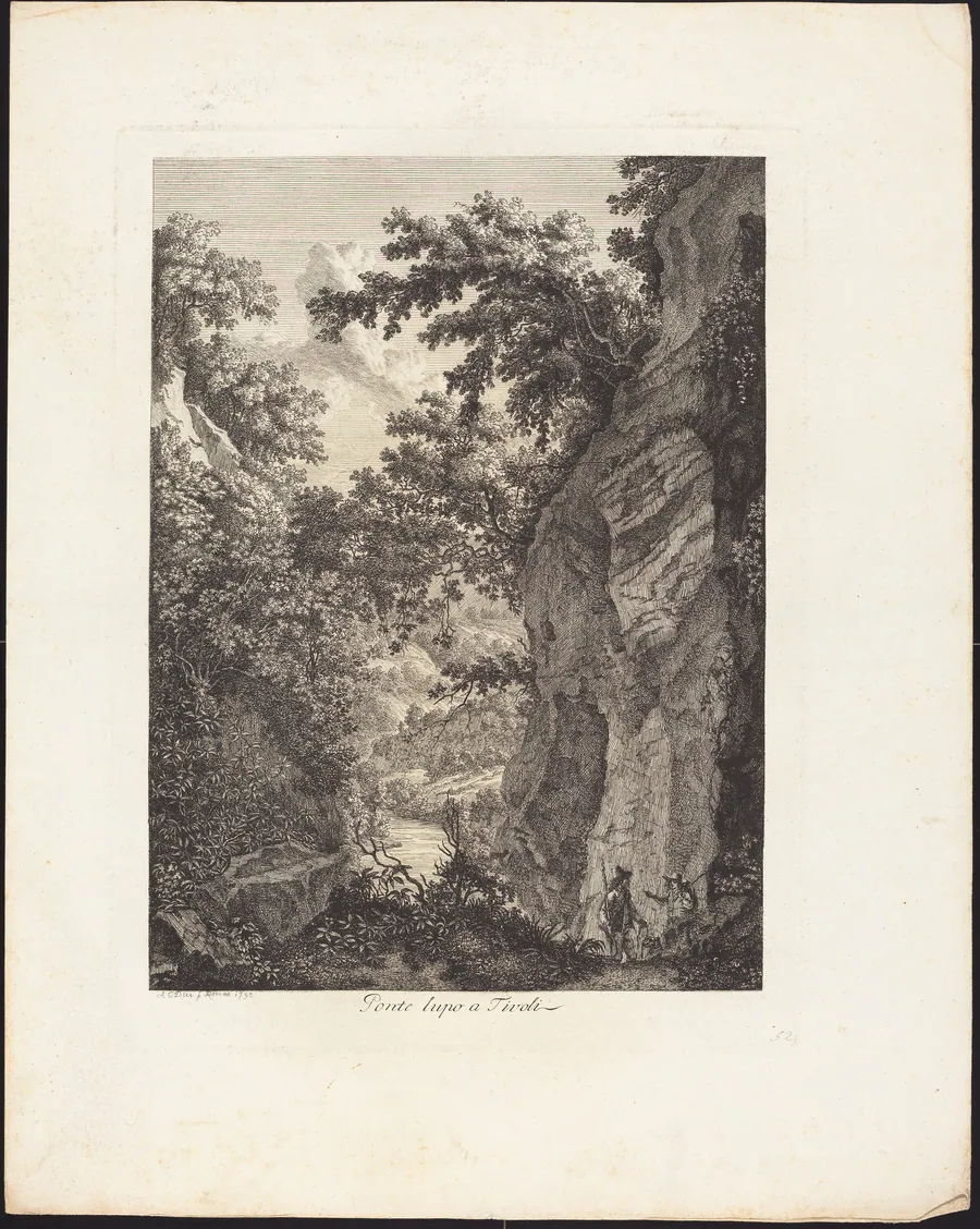 Ponte Lupo a Tivoli by Albert Christoph Dies