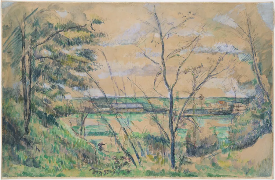 In the Oise Valley by Paul Cézanne