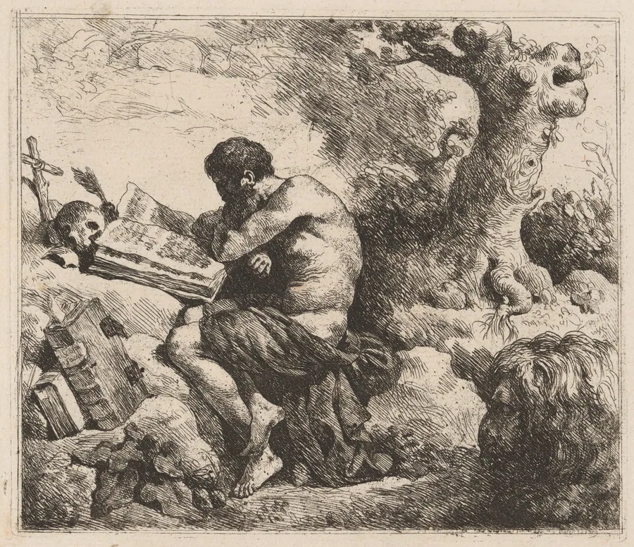 Saint Jerome by Jean Jacques Lagrenée II