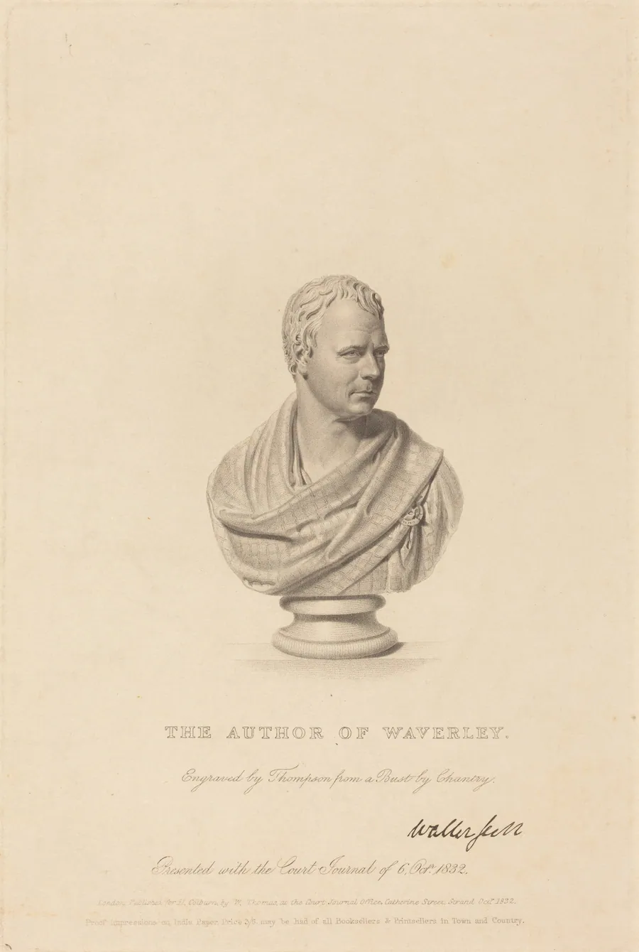 Bust of Sir Walter Scott by James Thomson