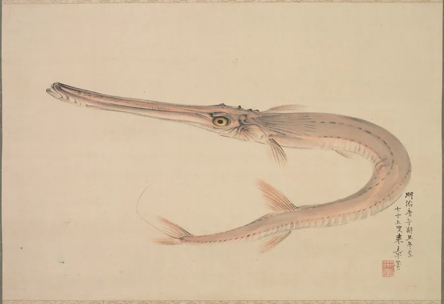 Needlefish (Yagara) by Nakajima Raishō