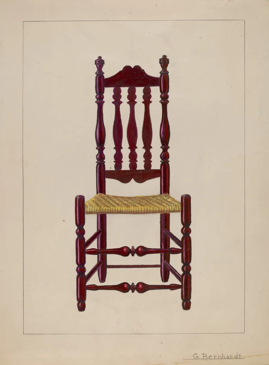 Baluster Back Chair by Gerald Bernhardt