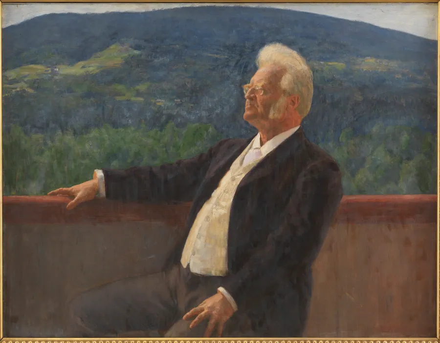 Portræt af Bjørnstjerne Bjørnson by Erik Werenskiold
