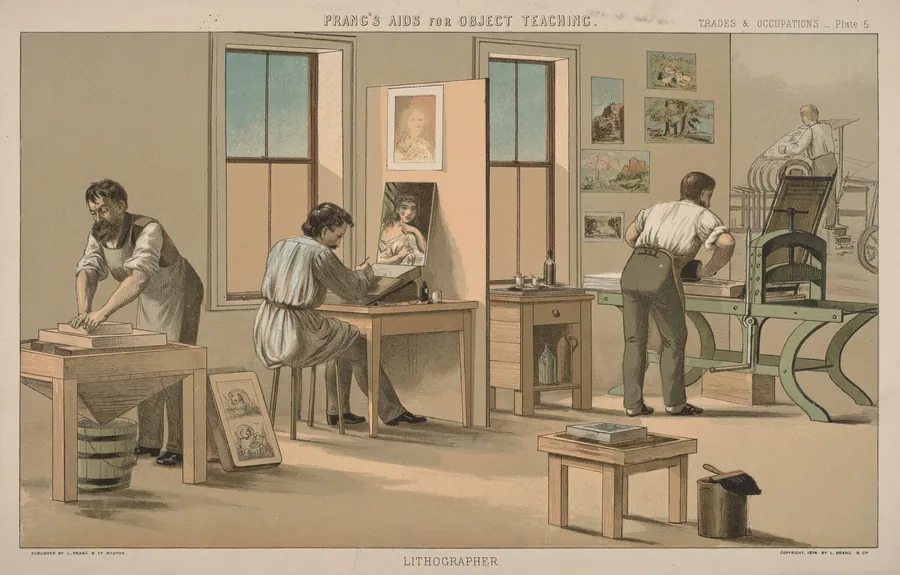 Lithographer by American 19th Century