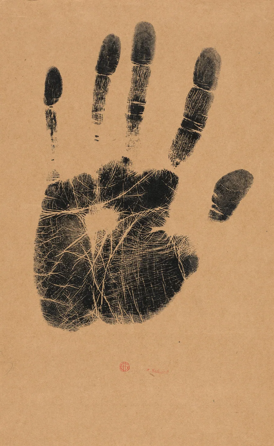 The Artist's Left Hand by Henri-Charles Guérard
