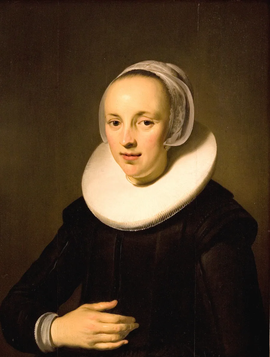 Dameportræt by Backer, Jacob Adriaensz.