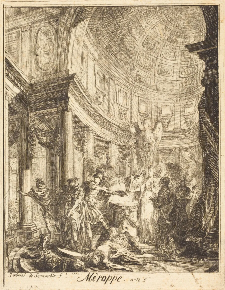 Merope by Gabriel de Saint-Aubin