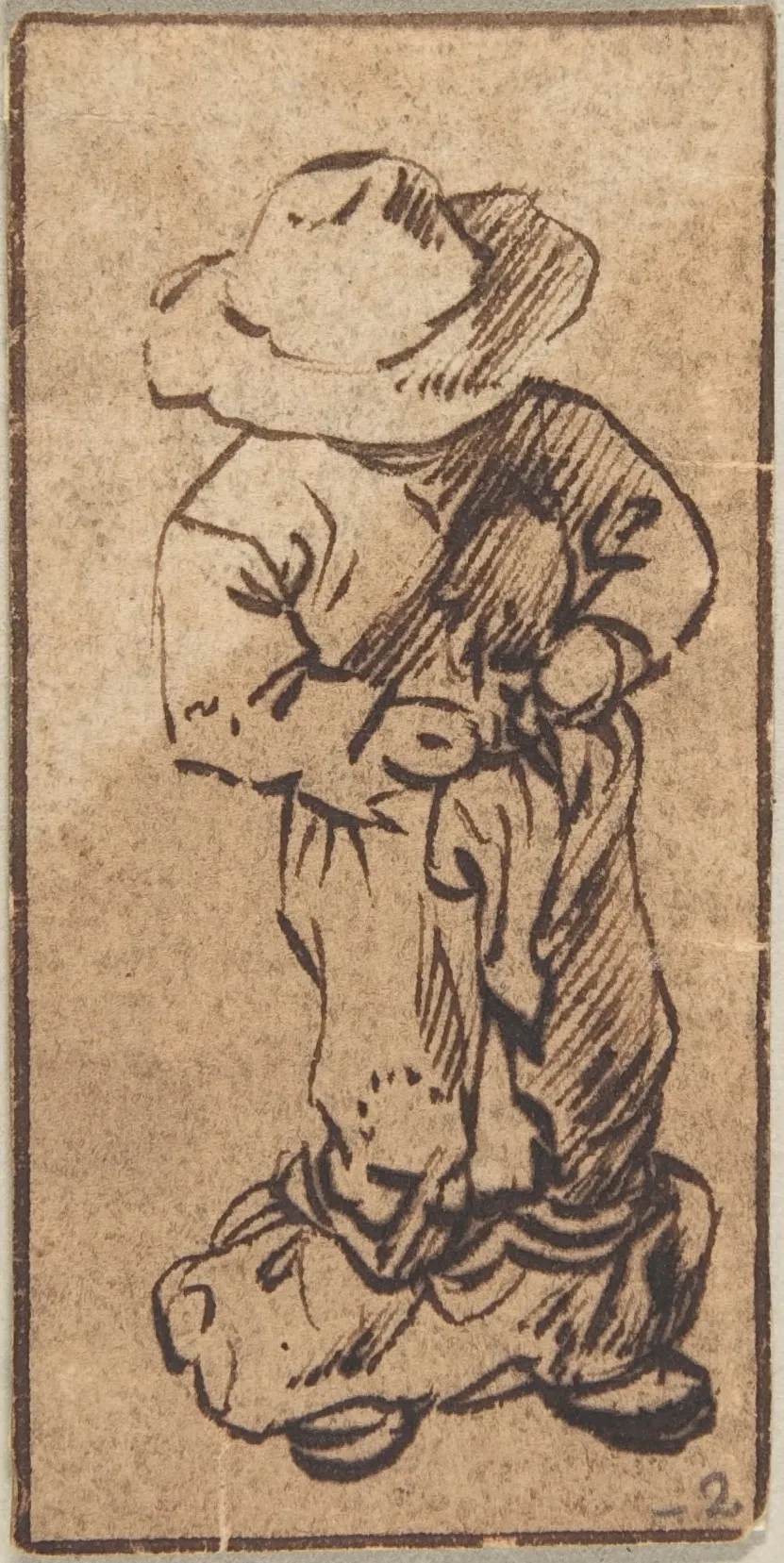Young Boy Disrobing by Anonymous, Netherlandish, 16th century