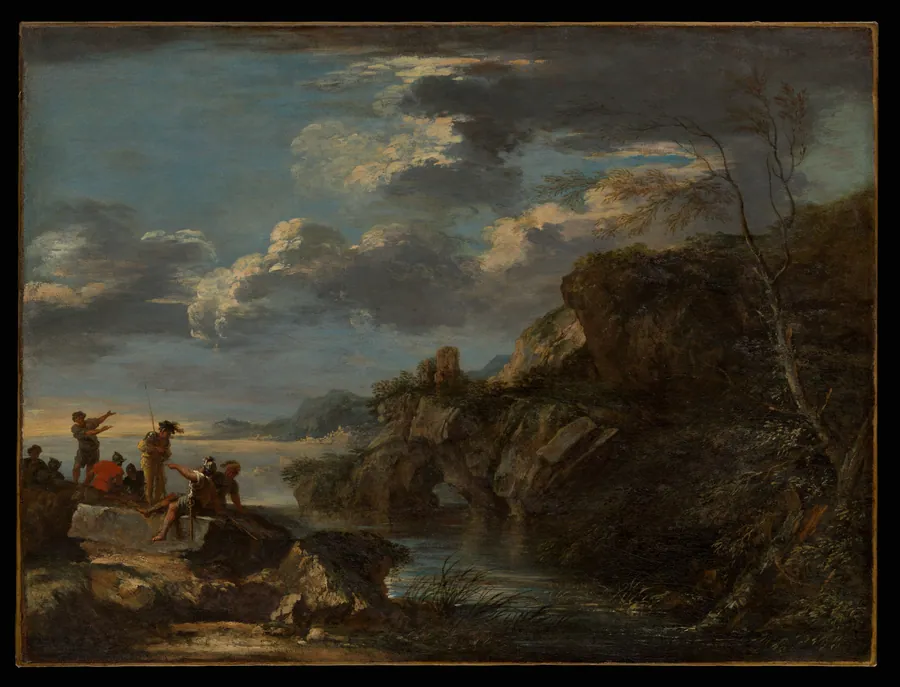 Bandits on a Rocky Coast by Salvator Rosa
