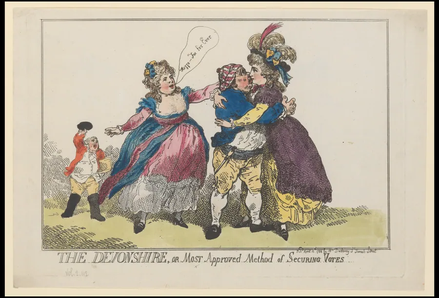 The Devonshire, or Most Approved Method of Securing Votes by Thomas Rowlandson
