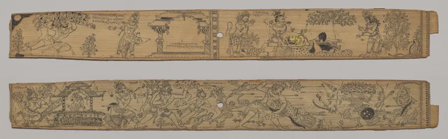 Leaf from a Romance of Chandrabhanu and Lavanyavati of Upendra Bhanja (Indian, died 1740)