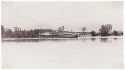U.S. Gunboat at Kingston Gap
