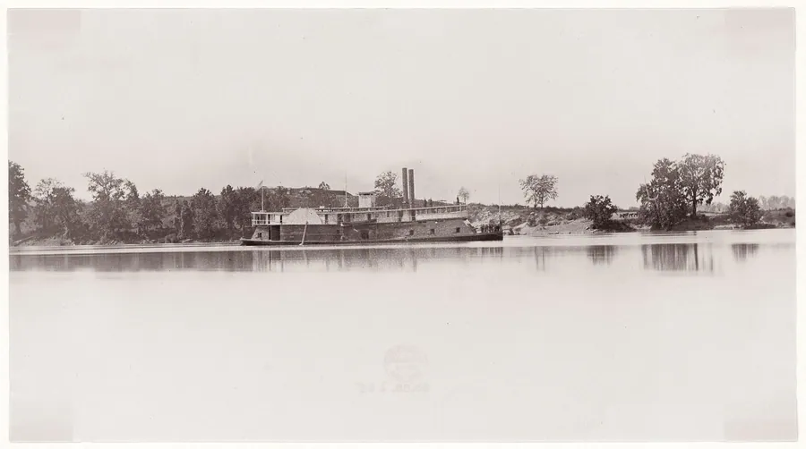 U.S. Gunboat at Kingston Gap by Mathew B. Brady