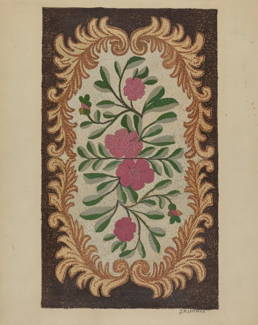 Hooked Rug by Jules Lefevere