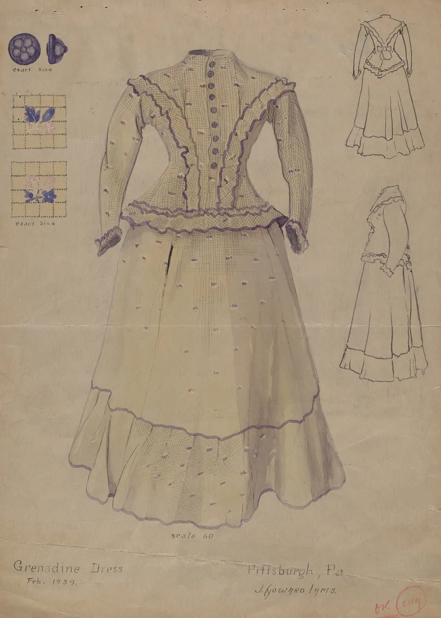 Dress by J. Howard Iams