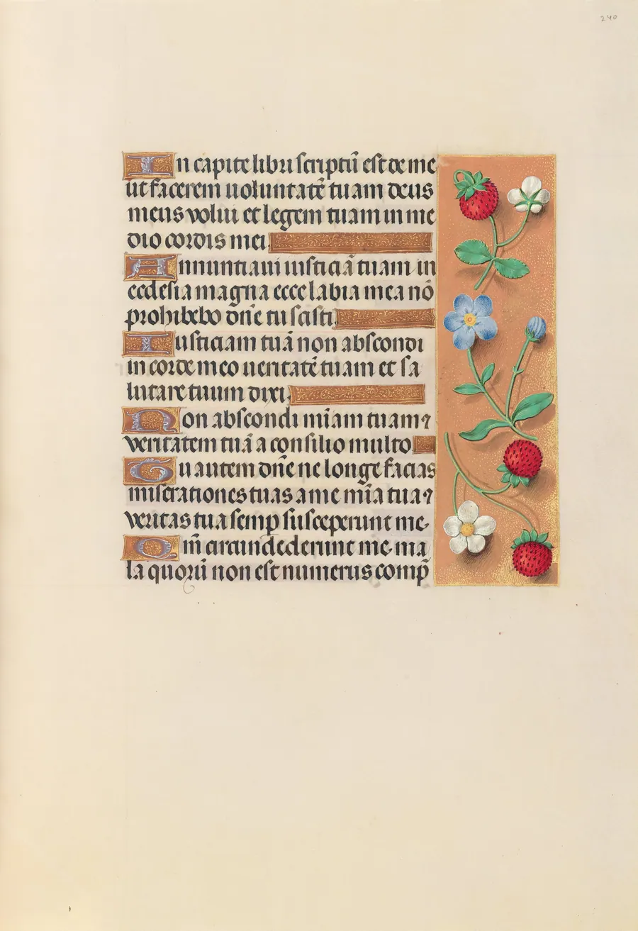 Hours of Queen Isabella the Catholic, Queen of Spain:  Fol. 240r by Master of the First Prayerbook of Maximillian