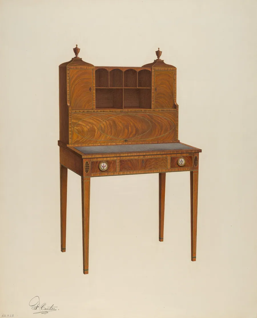 Desk by Ferdinand Cartier