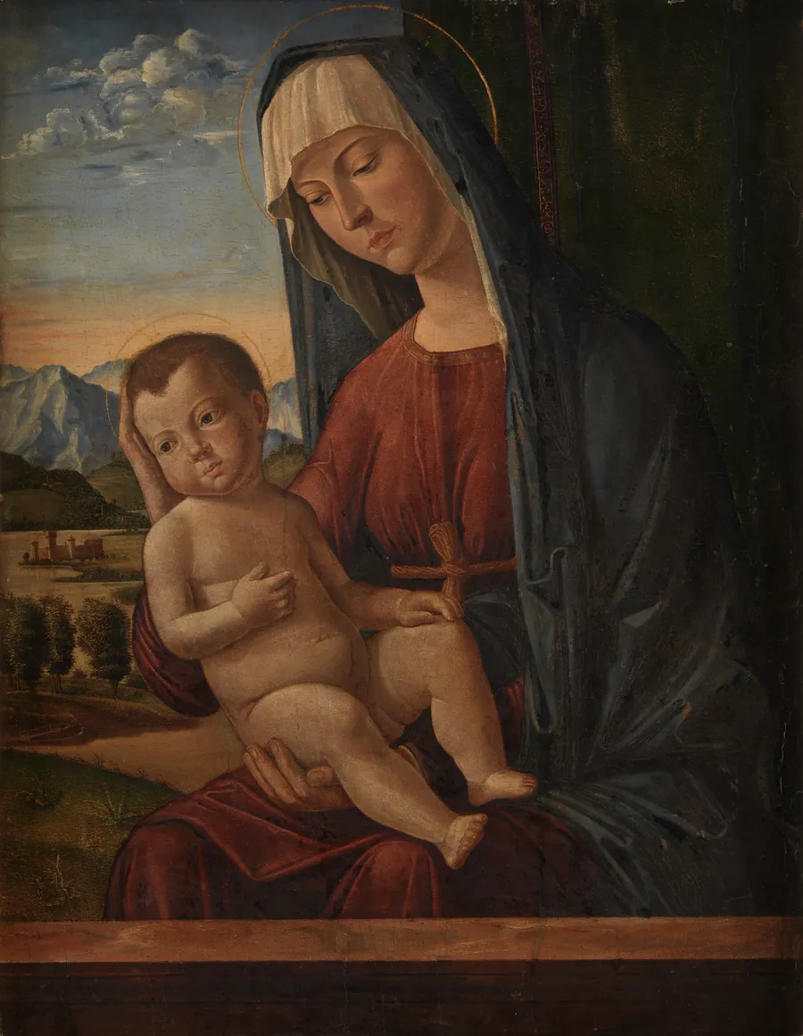 Madonna med Barnet by Girolamo di Bernardino da Udine