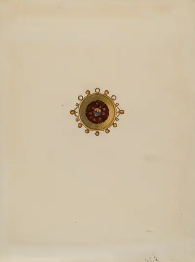 Garnet Earring