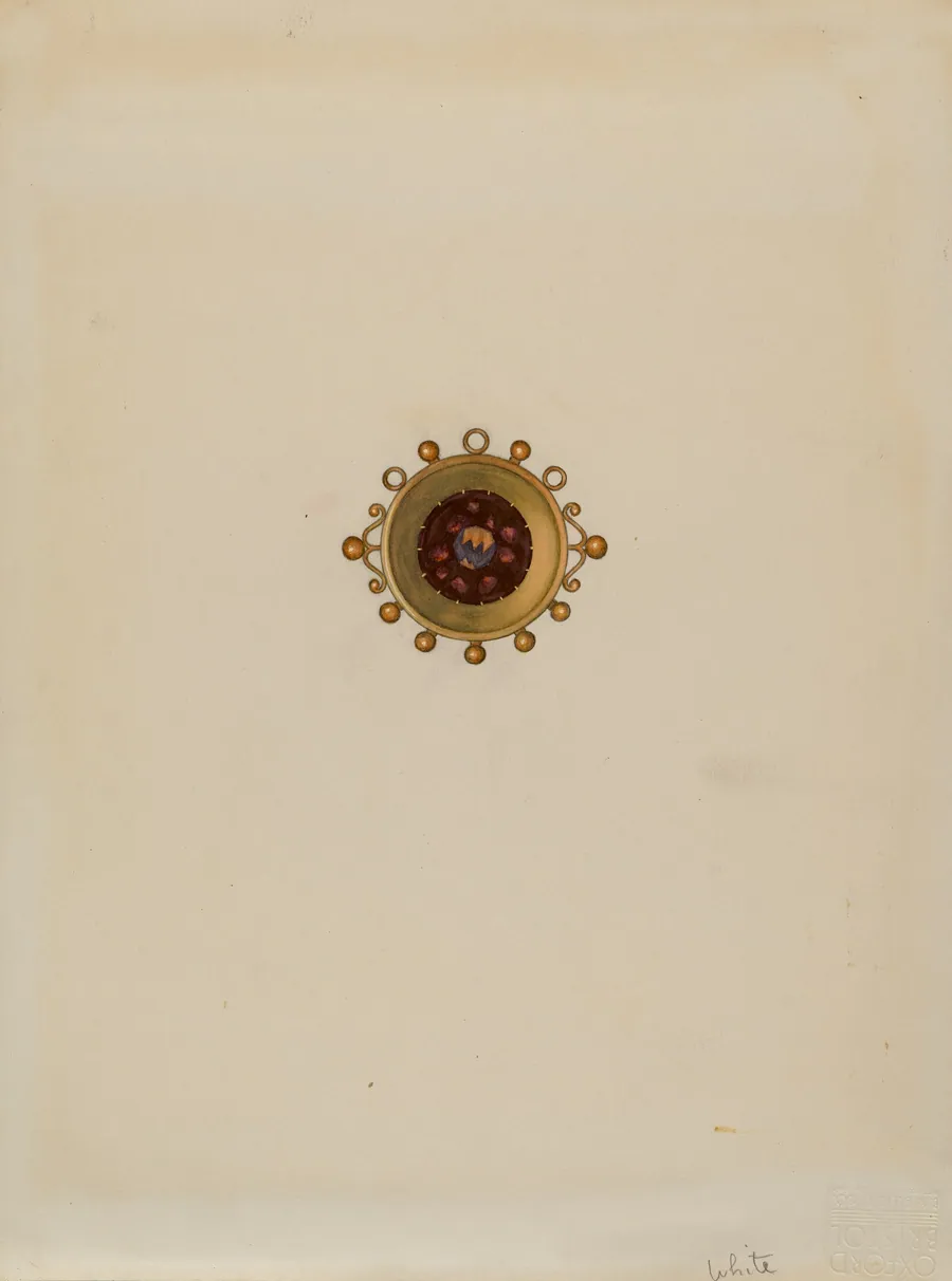 Garnet Earring by Edward White