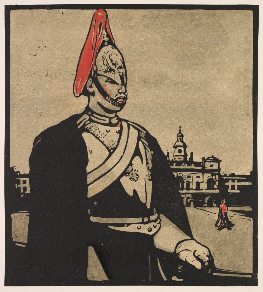 London Types: Guardsman by William Nicholson