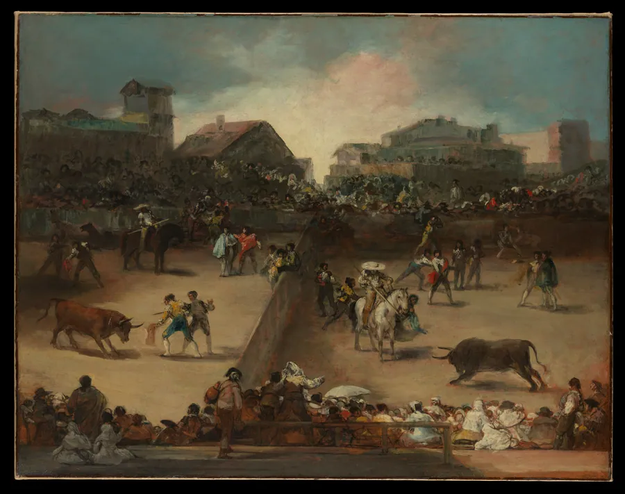 Bullfight in a Divided Ring by Goya (Francisco de Goya y Lucientes)