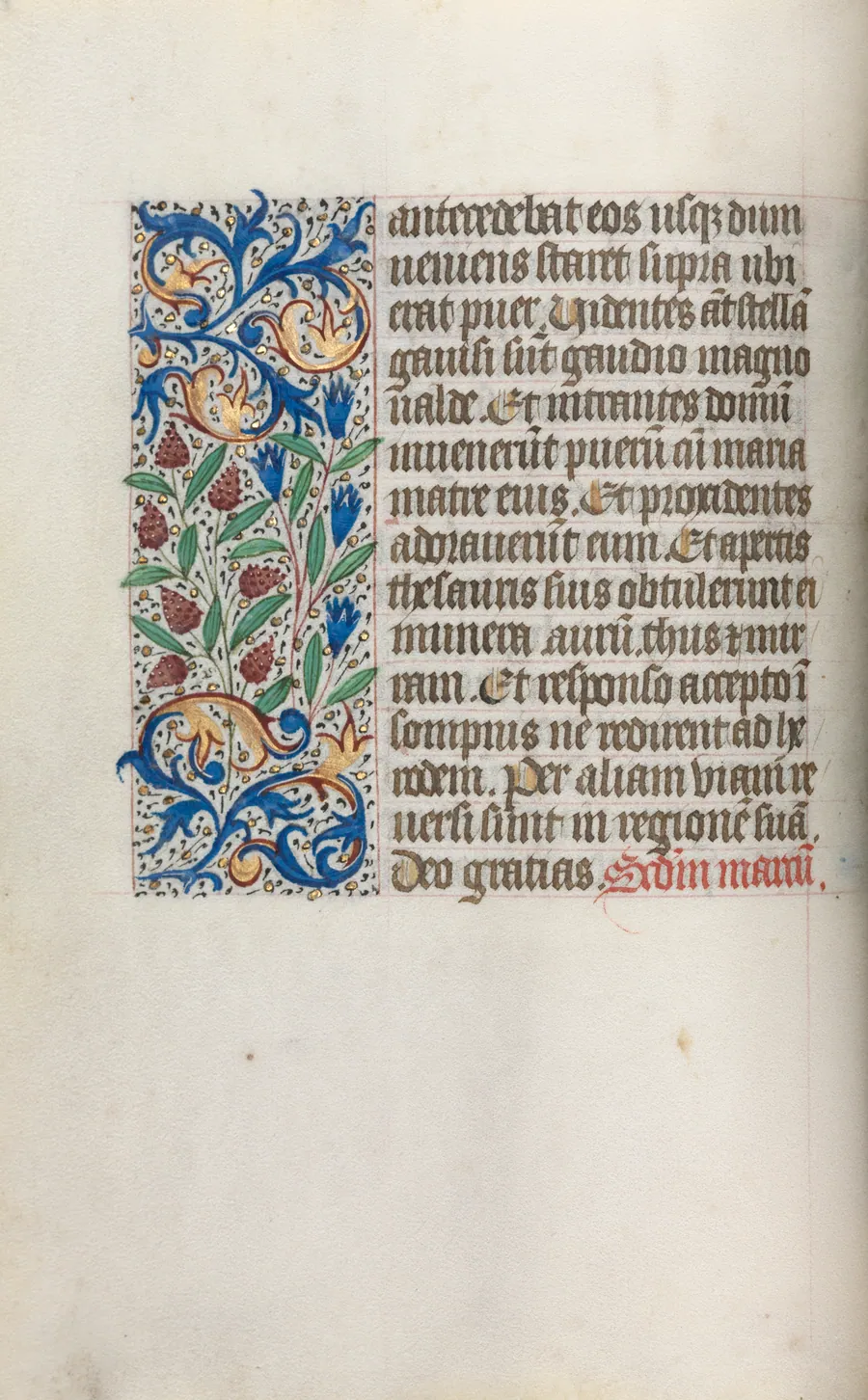 Book of Hours (Use of Rouen): fol. 17v by Master of the Geneva Latini
