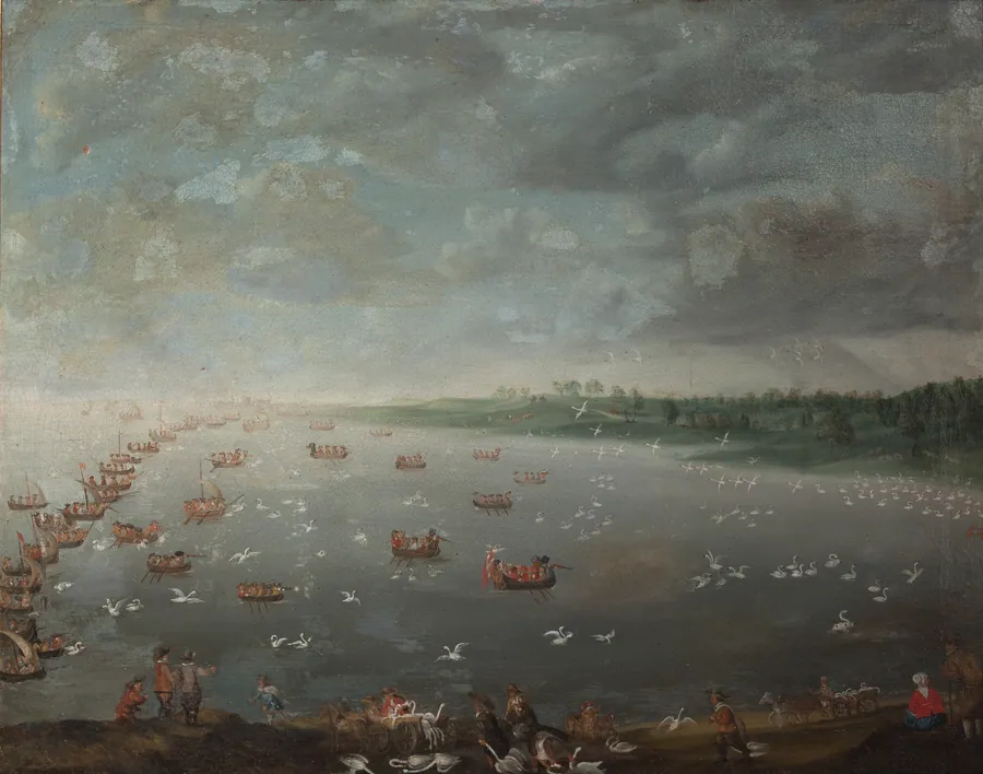 Svanejagt by de Coninck