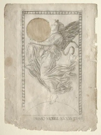 The Angel of the Ninth Sphere (from the Tarocchi, series A:  Firmaments of the Universe, #49)