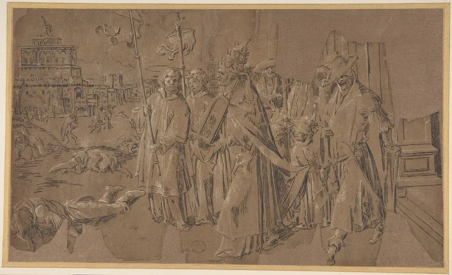 Miracle of Saint Gregory by Anonymous, Netherlandish, 16th century