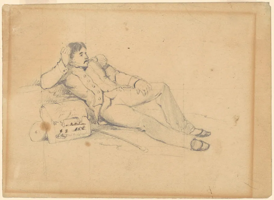 Relaxing Soldier by David Claypoole Johnston