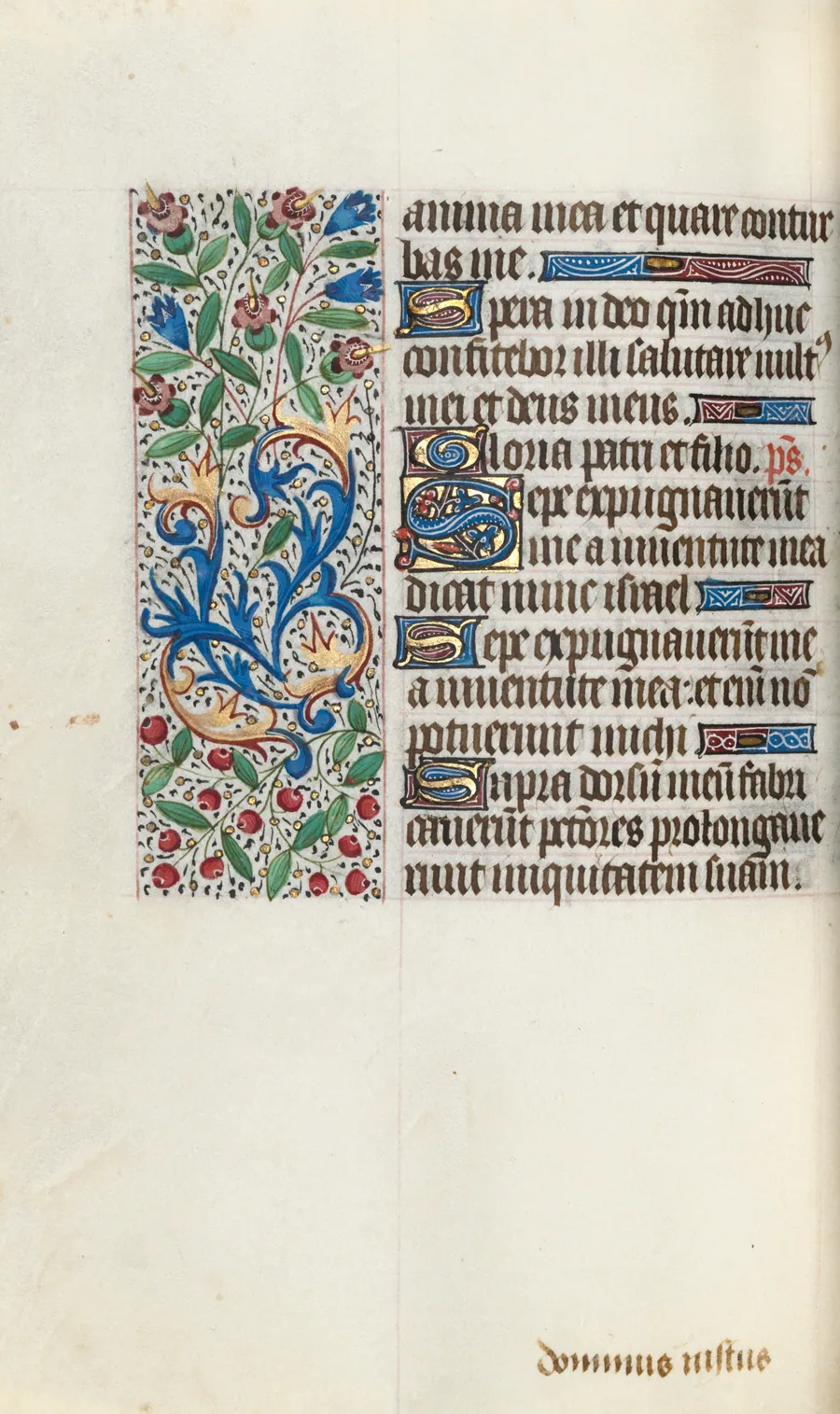 Book of Hours (Use of Rouen): fol. 76v by Master of the Geneva Latini