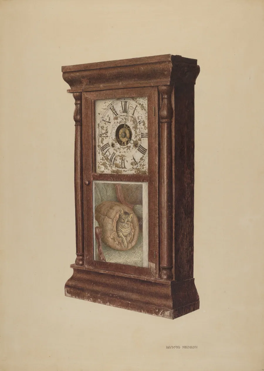 Shelf Clock by Raymond Neumann