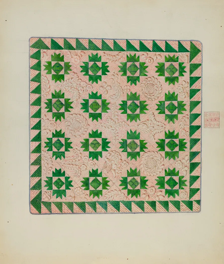 Patchwork Quilt by George Loughridge